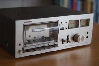 Vintage Pioneer Ct - F4040 Stereo Cassette Deck,  Made In Japan,  Cool Retro Design