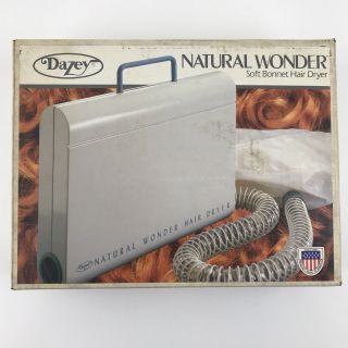 Dazey Natural Wonder Soft Bonnet Hair Dryer Model Hd31 Vintage 1980s