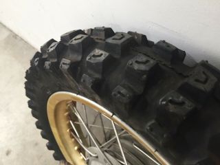Vintage XR75 Aluminum Gold Wheel set with Heavy duty stainless spokes & tires 2