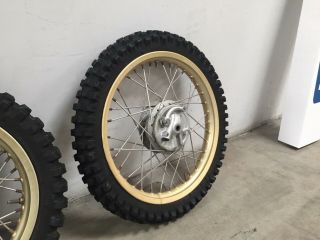 Vintage XR75 Aluminum Gold Wheel set with Heavy duty stainless spokes & tires 5