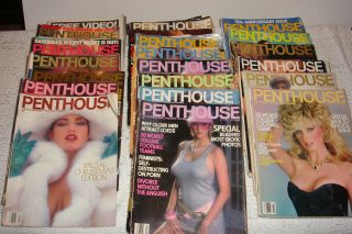 21 Vtg Penthouse Mens Interest Adult Magazines 1980 