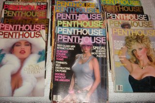 21 VTG Penthouse Mens Interest Adult Magazines 1980 ' s 3