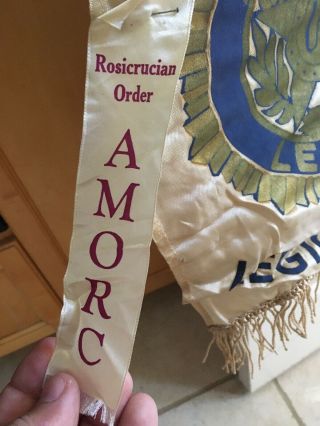 WWII Rosicrucian Order Amorc Banner American Legion Home Front Military 5