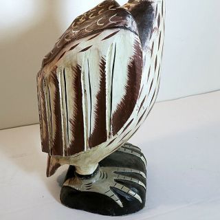 Vintage Hand Carved Pelican Sculptures 5