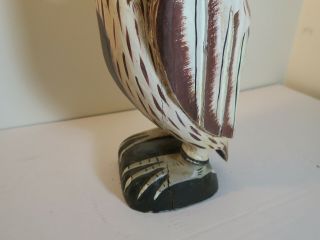 Vintage Hand Carved Pelican Sculptures 6