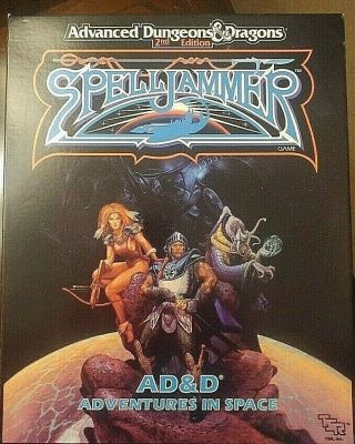 Vintage Dungeons And Dragons 2nd Edition Spelljammer Adventures In Space Game