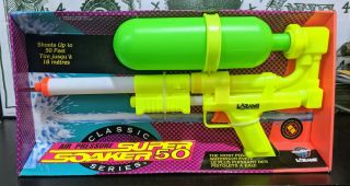 Nib Vintage 1994 Larami Soaker 50 - Water Squirt Toy Gun - Classic Series