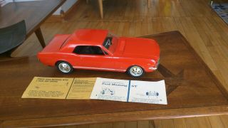 Vintage 1966 Ford Mustang Gt Wen Mac Amf Car Dealer Promo W/directions