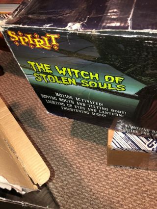 The Witch Of Stolen Souls Halloween Spirit Rare Htf Gemmy Morbid Creepy 3