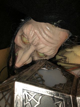 The Witch Of Stolen Souls Halloween Spirit Rare Htf Gemmy Morbid Creepy 7