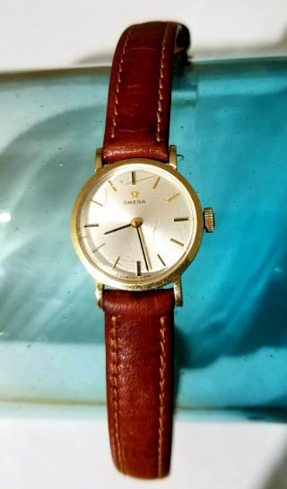 Vintage Omega 14k Solid Gold Watch,
