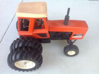 Vintage Ertl Allis Chalmers 7080 Tractor W/dual Wheels Farm Toys Ac Agco Orig