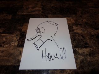 Jamie Hewlett Rare Hand Signed Sketch Artwork - The Gorillaz Tank Girl