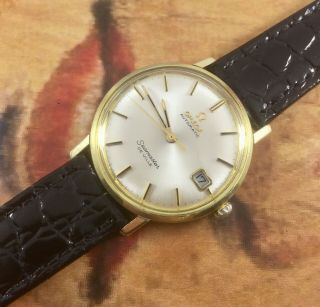 Omega Seamaster Deville 14k/ss Vintage Automatic Watch 1967 Cal.  565 - 2946