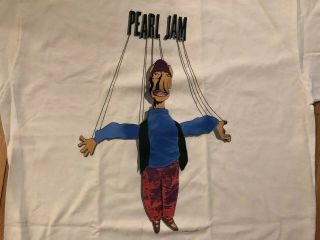 Vtg Rare 93 Pearl Jam Tour Shirt Vs Freak Ds Nos Nirvana Soundgarden Sonic Youth