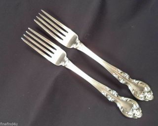 Gorham Sterling Melrose No Monogram.  925 2 Dinner Forks