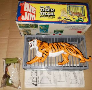 Vintage BIG JIM Mattel ON THE TIGER TRAIL Set MISB Store Stock Sandokan/mego 6