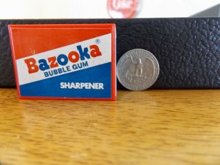 VINTAGE BAZOOKA BUBBLE GUM PLASTIC ADVERTISING PENCIL SHARPENER 4