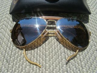 Vintage Ray Ban 58 - 14 Outdoorsman Aviator Sunglass Eyeglass Frames Exc