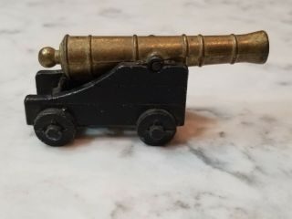 Vintage Penncraft Cast Iron Brass Civil War Cannon 3 " Long