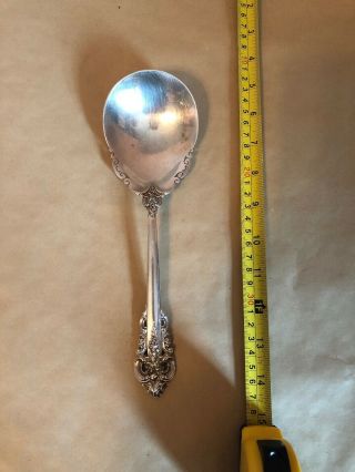 Wallace Grande Baroque Sterling Silver Large Serving Spoon 5 Ounces