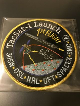 Spacex Tacsat - 1 Falcon 1 1st Flight Patch 30sw Very Rare