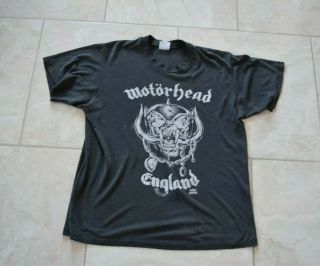 Vintage 1991 Motorhead England Shirt Tee Size Large Winterland Stedman