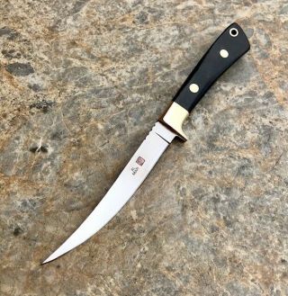Rare Vintage Al Mar Knives 5003 Fisher Black Usa - Seki -