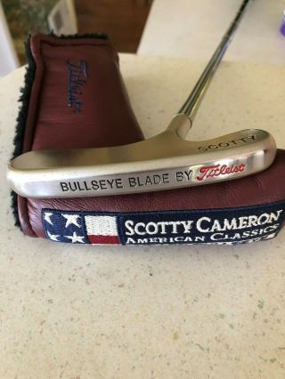 Scotty Cameron Milled Bullseye Blade Putter,  American Classics Titleist Exc Rare