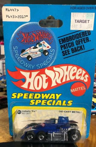 Hot Wheels - Vintage 1977 Lickety Six On Card Near Rare $ave