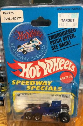 HOT WHEELS - VINTAGE 1977 Lickety Six On Card NEAR Rare $AVE 2