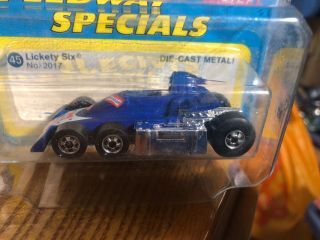 HOT WHEELS - VINTAGE 1977 Lickety Six On Card NEAR Rare $AVE 3