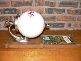 Vintage Hamm ' s Beer Wall Display Bar Sign with Globe (Not Wired) Theo Hamm 3