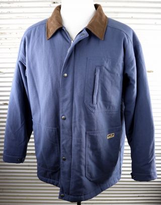 Patagonia Vintage Canvas Chore Jacket Mens L Large Fleece - Lined Field Coat Rare