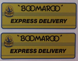 Boomaroo Express Delivery Decals Set Of 2 Collectable Toy Sticker Wyn Toy