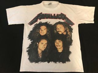 Vintage 1991 Metallica Wherever I May Roam Concert Tour T - Shirt Large