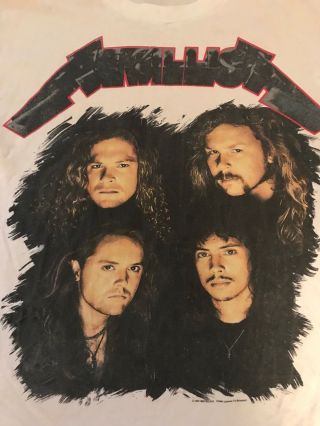Vintage 1991 Metallica Wherever I May Roam Concert Tour T - Shirt Large 2
