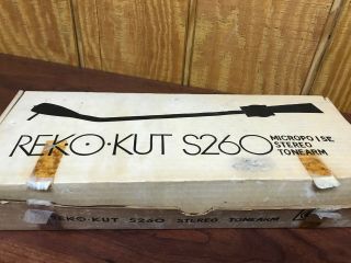 Vintage Rek - O - Kut S260 Micropoise Stereo Tonearm For Turntable 6