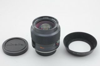 【RARE 】MINOLTA MC W Rokkor 28mm f/2 w/Hood Wide Angle Lens From JAPAN 1160 8
