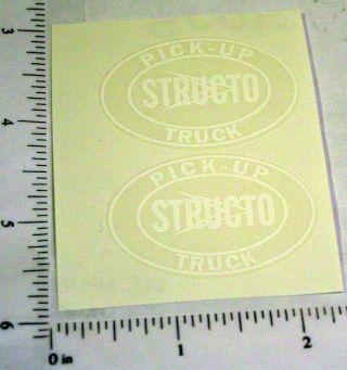 Structo Pickup Truck Replacement Stickers St - 107