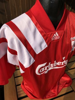 Vintage Liverpool 1992 100yrs Anniversary Home Shirt Size Large Adidas Rare 3
