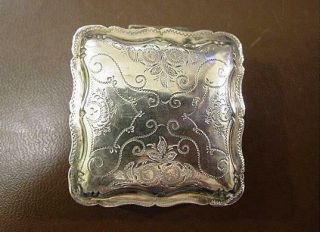 Lovely Antique Dutch Silver Snuff/peppermint Box 1866