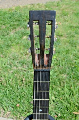 VINTAGE WASHBURN PARLOR GUITAR 1910 - 1915 Style 115 Rosewood Spruce Ebony 287751 2