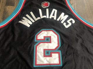 Vintage REEBOK Authentic JASON WILLIAMS 2 Memphis Grizzlies Jersey 52 XXL 2XL 4