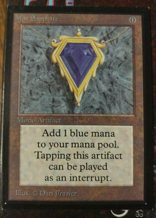 Mox Sapphire Beta Ce Magic The Gathering