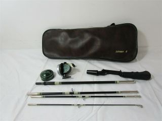 Johnson Century Model 100b Collapsible Fishing Rod W/ Carrying Case
