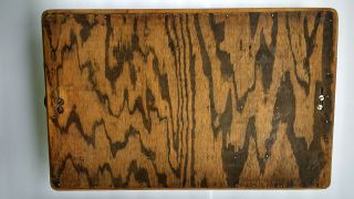 Vintage Wood/Aluminum Bulls Head Large Serving Tray Cutting Board 5