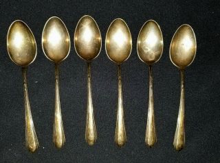 6 Towle Solid Sterling Silver Table Spoons 8.  5 Oz Useable Or Scrap