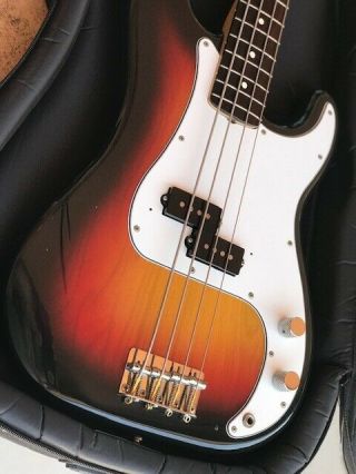 1983 Fender SQUIER Precision Bass All Vintage P Bass w.  Rosewood (SQ) 7