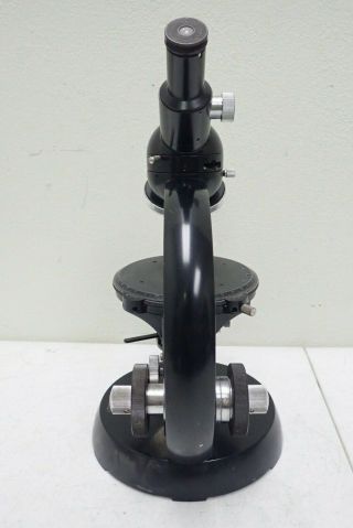 Vintage Carl Zeiss Germany Microscope w/ Condenser 6